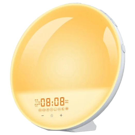 Sunrise Alarm Clock turning on like a sunrise
